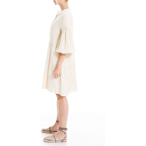 Max Studio bubble sleeve tiered dress - Picture 7 of 12